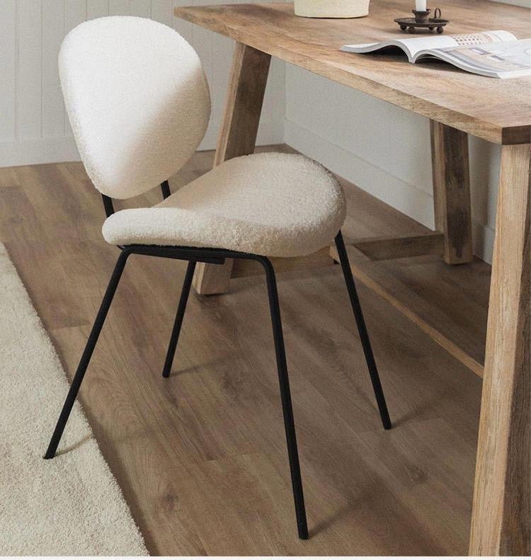 Lutia Boucle Curvy dining chair - SHAGHAF HOME