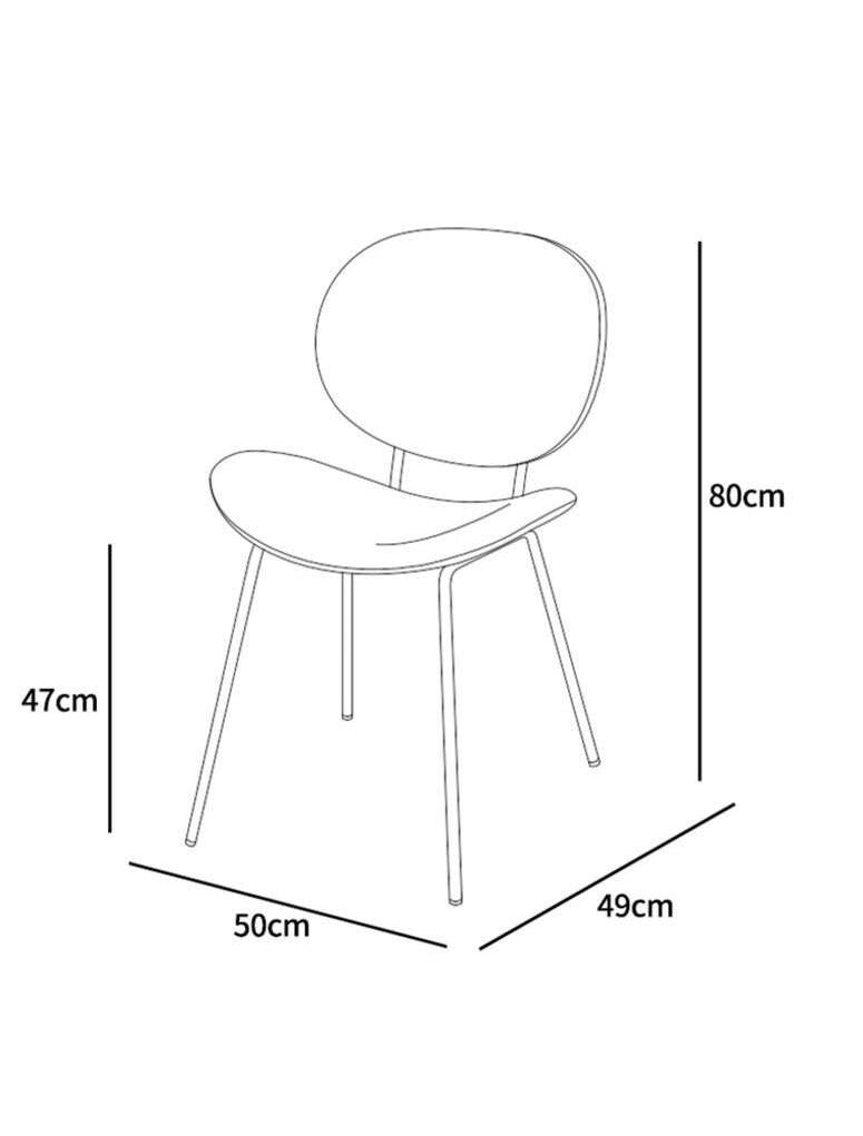 Lutia Boucle Curvy dining chair - SHAGHAF HOME