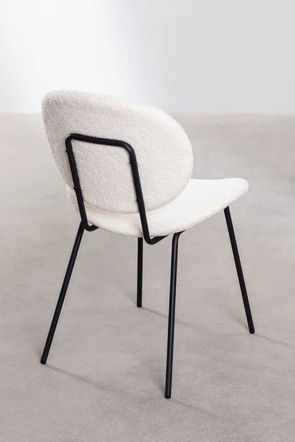 Lutia Boucle Curvy dining chair - SHAGHAF HOME