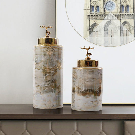 Luxury Marble Vases set - SHAGHAF HOME