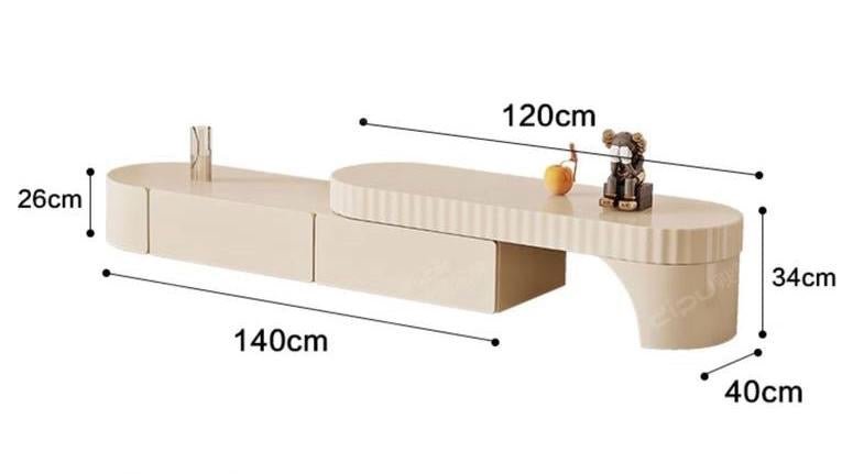 MAGA modern wood tv table - SHAGHAF HOME