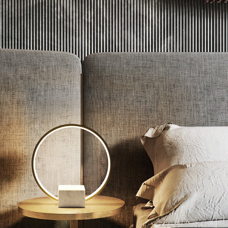 Marble ring Table lamp - SHAGHAF HOME