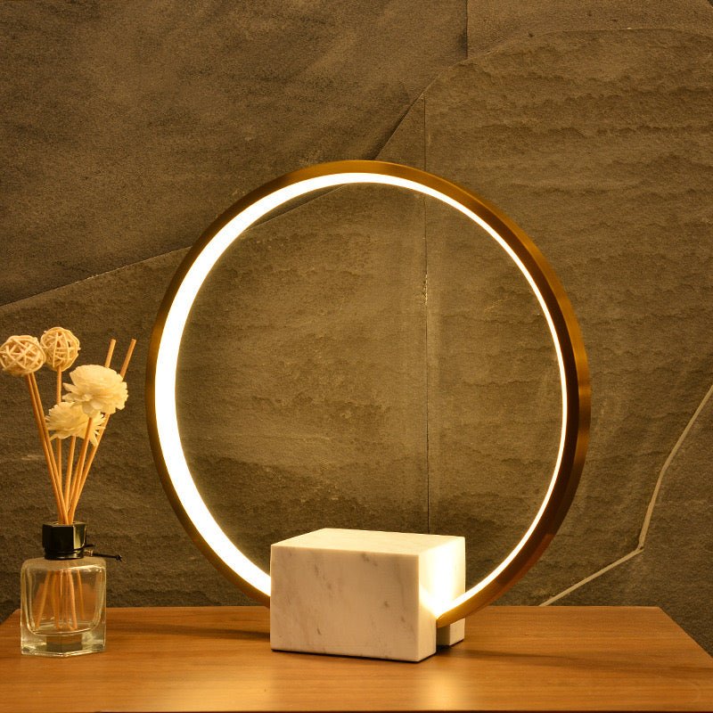 Marble ring Table lamp - SHAGHAF HOME