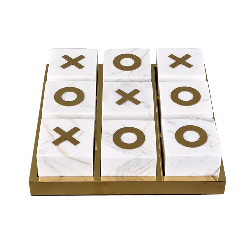 Marble Tic Tac Toe Game - SHAGHAF HOME