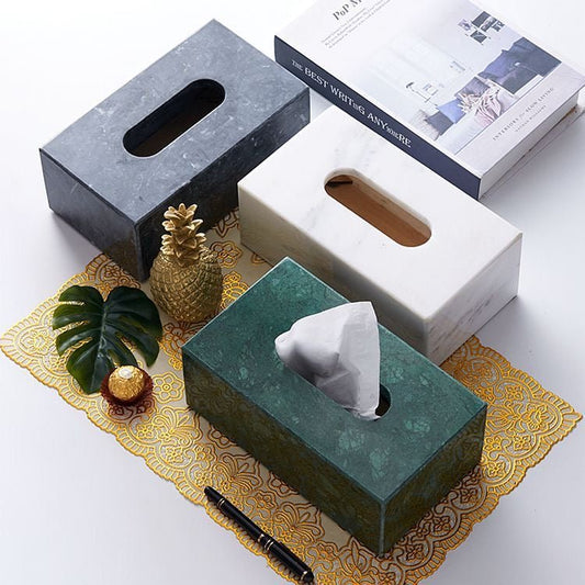 Marble Tissue Box - SHAGHAF HOME