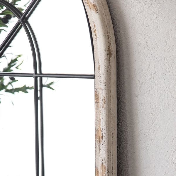 Med Century original wood arch Mirror - SHAGHAF HOME