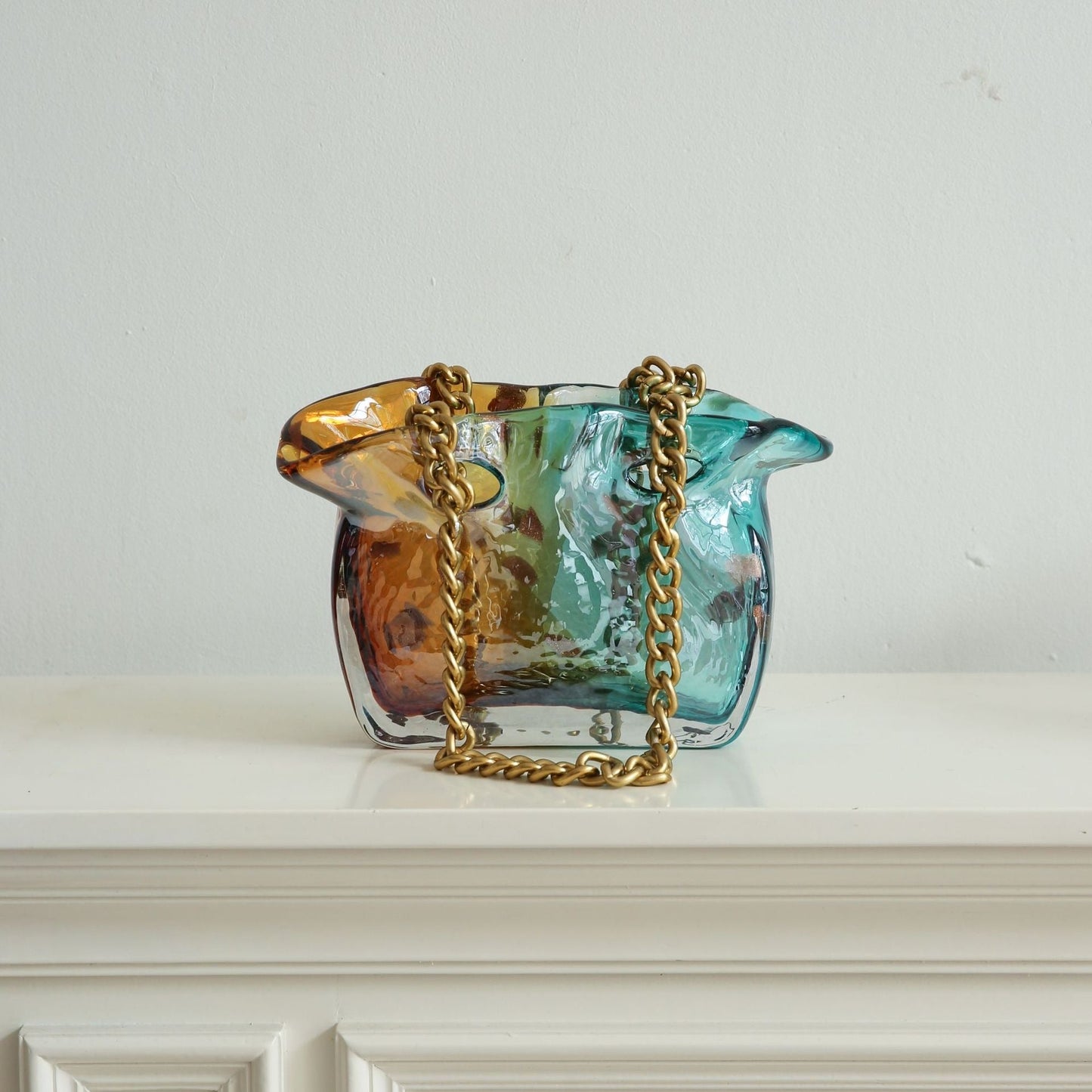 MILTA glass bag shape vase - SHAGHAF HOME