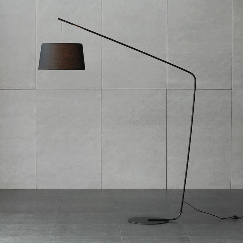 Minimalist Large black corner floor lamp - SHAGHAF HOME