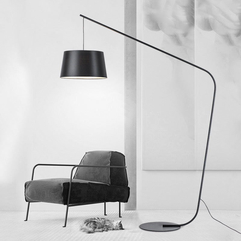Minimalist Large black corner floor lamp - SHAGHAF HOME