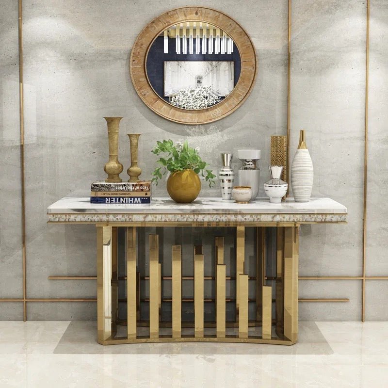 Minimalist Marble console table - SHAGHAF HOME
