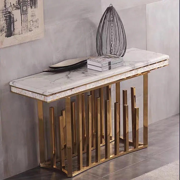 Minimalist Marble console table - SHAGHAF HOME