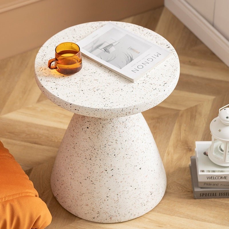 Minimalist white side table - SHAGHAF HOME