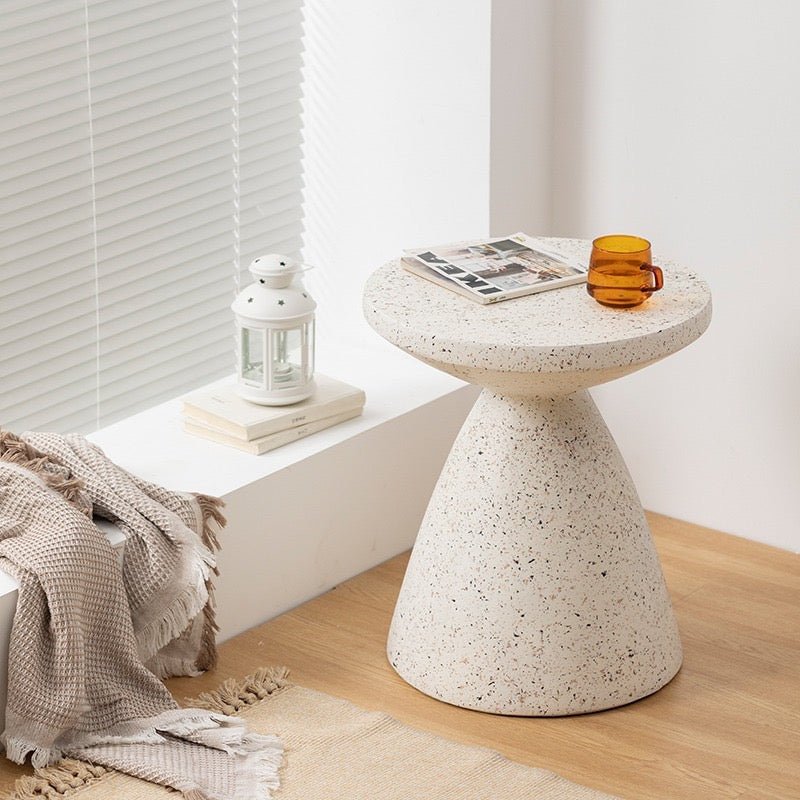 Minimalist white side table - SHAGHAF HOME
