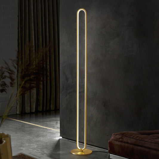 Montaro golden LED floor lamp - SHAGHAF HOME