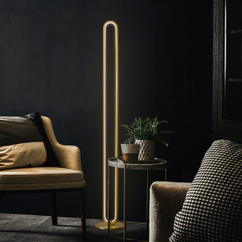 Montaro golden LED floor lamp - SHAGHAF HOME