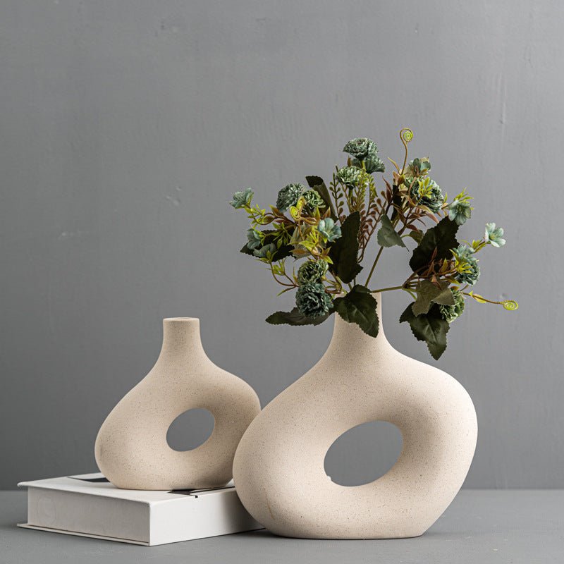 Nordic ceramic dried flower vases set - SHAGHAF HOME
