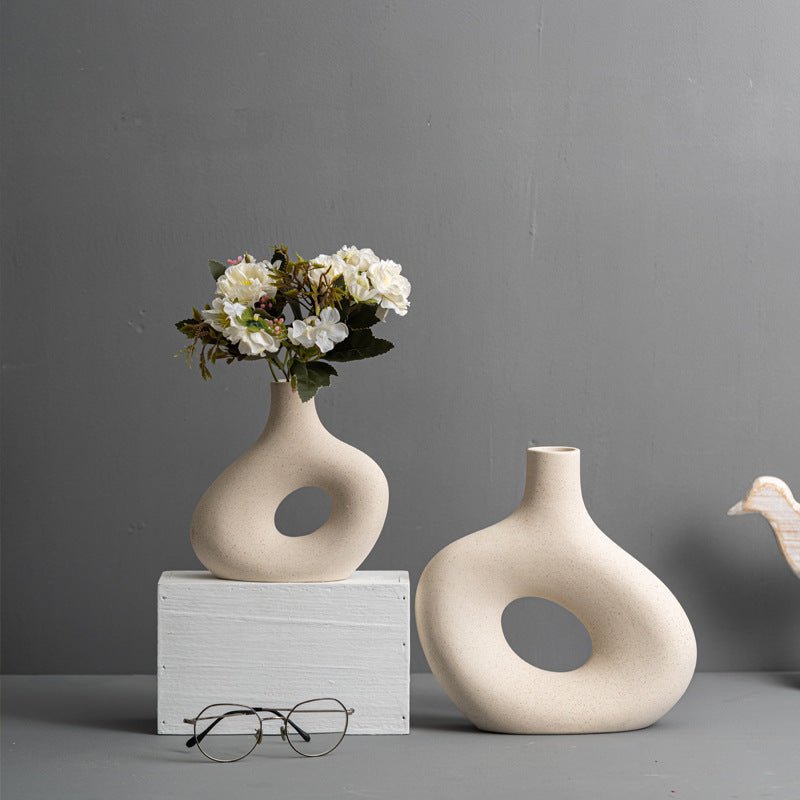 Nordic ceramic dried flower vases set - SHAGHAF HOME