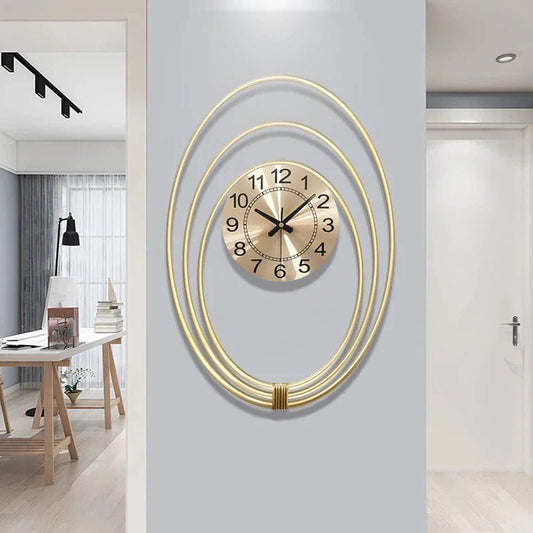 Oval wall clock - SHAGHAF HOME