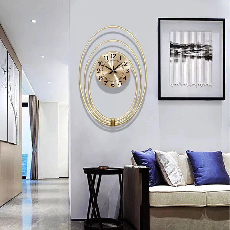 Oval wall clock - SHAGHAF HOME