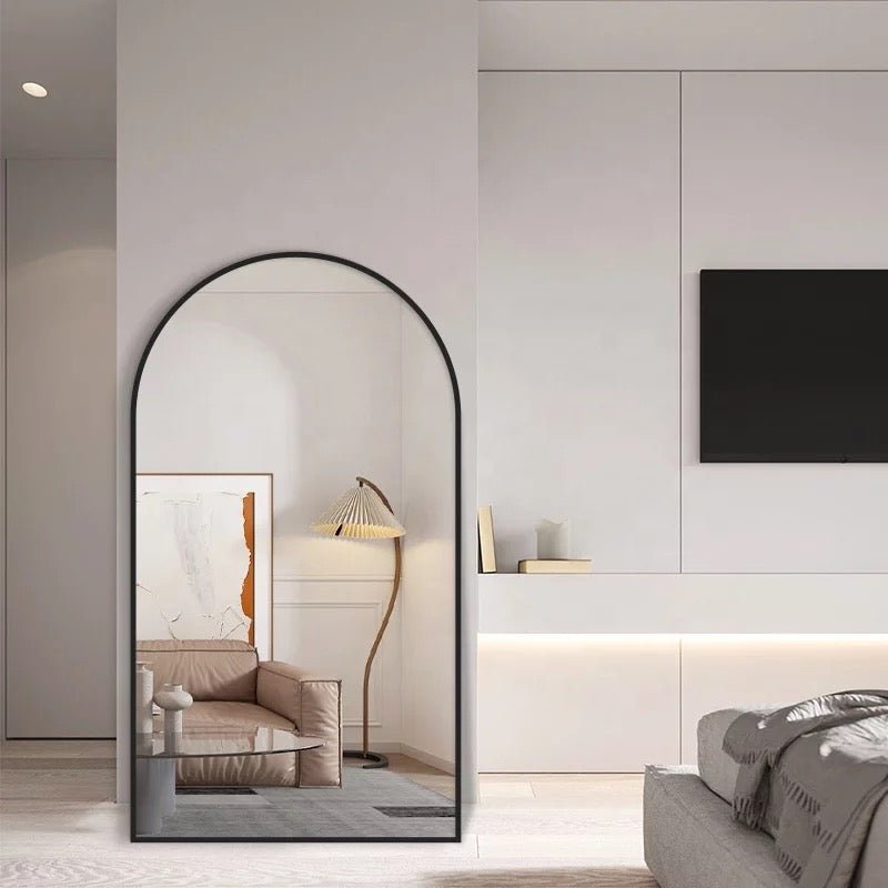 Over size aluminum Arch Mirror (3 sizes) - SHAGHAF HOME