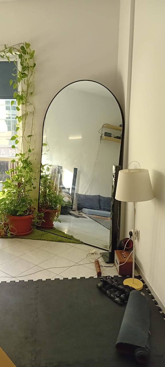 Over size aluminum Arch Mirror (3 sizes) - SHAGHAF HOME