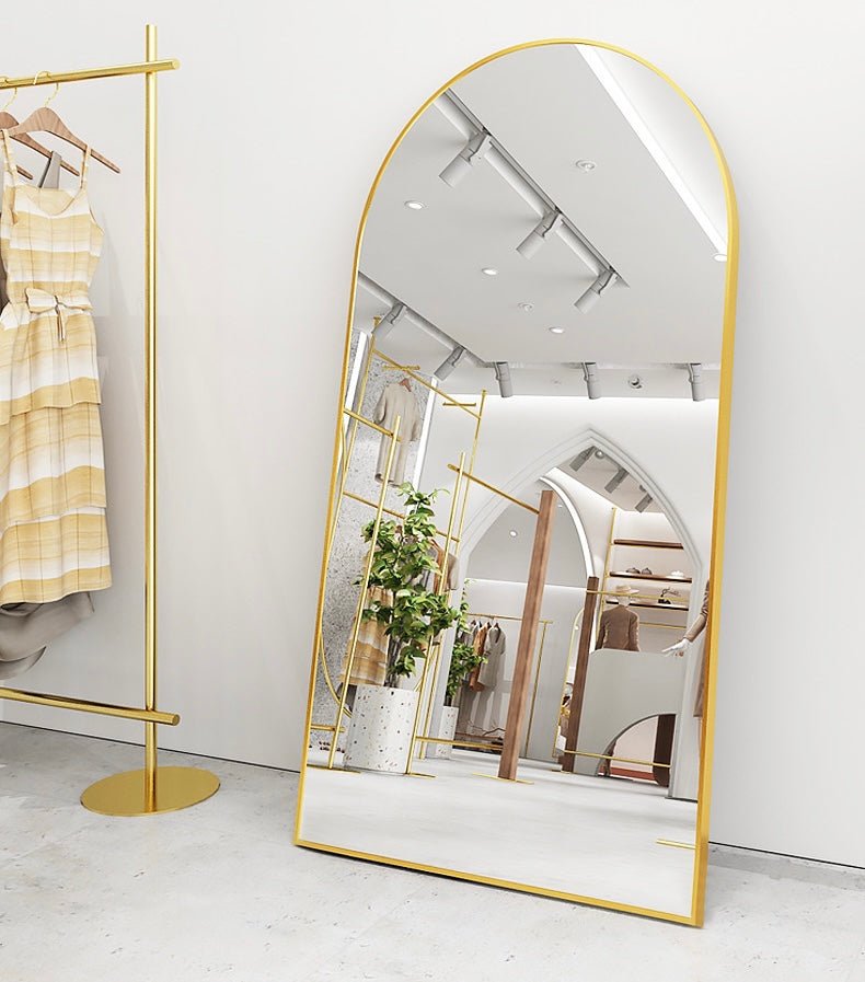 Oversize arch Mirror gold frame (2 sizes) - SHAGHAF HOME