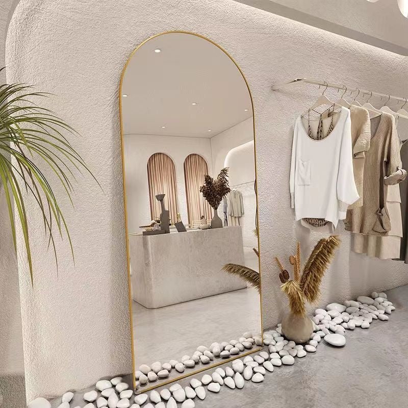 Oversize arch Mirror gold frame (2 sizes) - SHAGHAF HOME