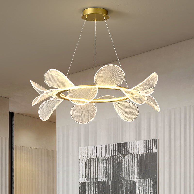 Oyster gold LED modern chandelier - SHAGHAF HOME
