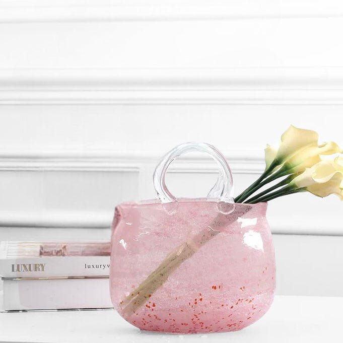 PINKY bag shape glass vase - SHAGHAF HOME