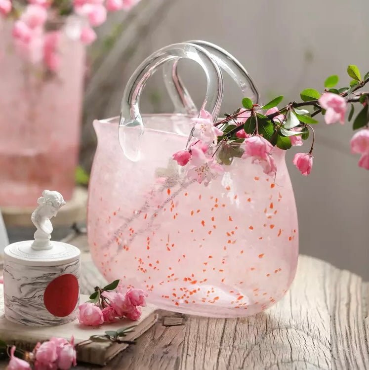 PINKY bag shape glass vase - SHAGHAF HOME