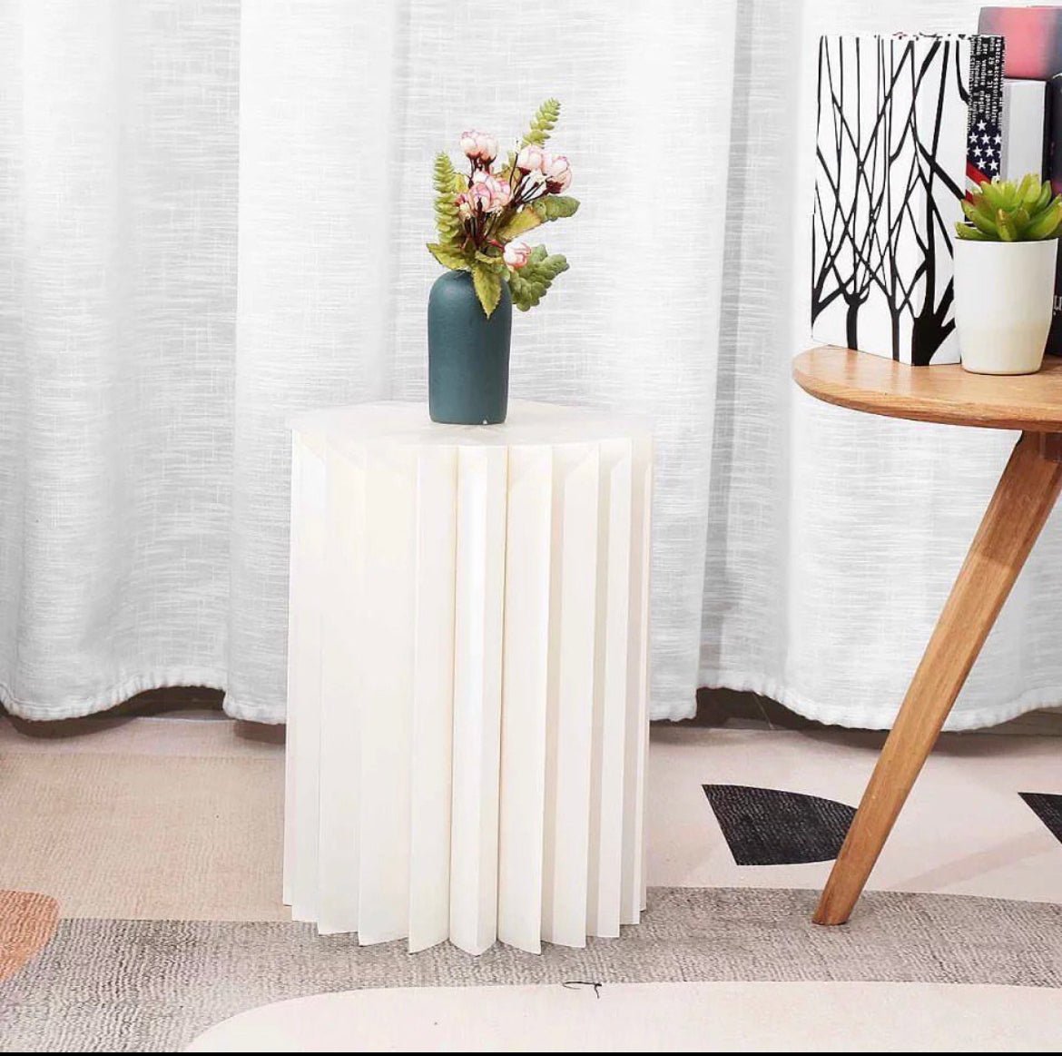 PVC acrylic top paper foldable stands set - SHAGHAF HOME