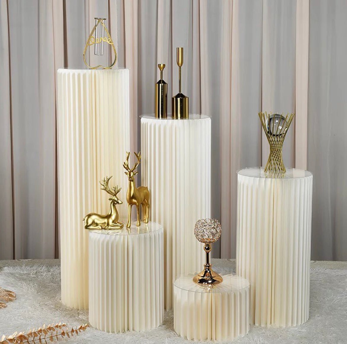 PVC acrylic top paper foldable stands set - SHAGHAF HOME