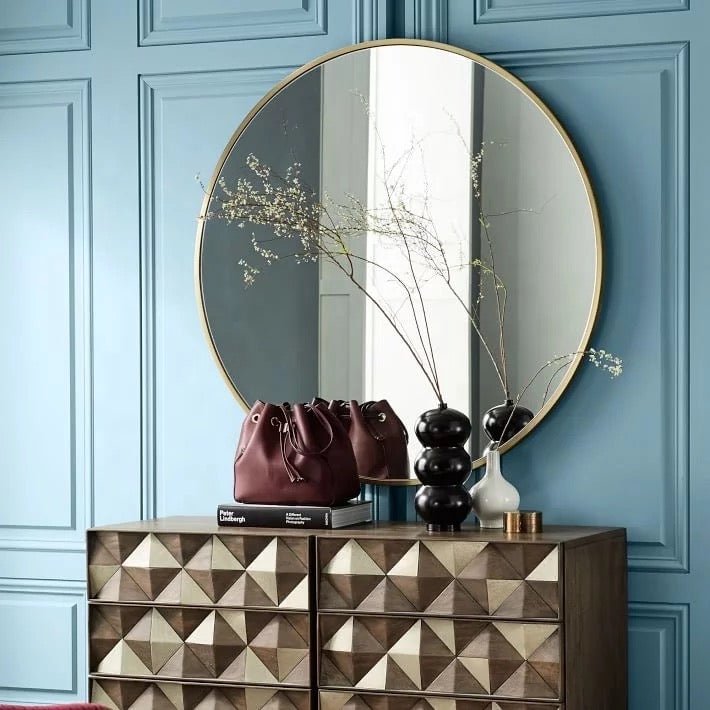 Round Aluminum Wall Mirror 80x80 CM - SHAGHAF HOME