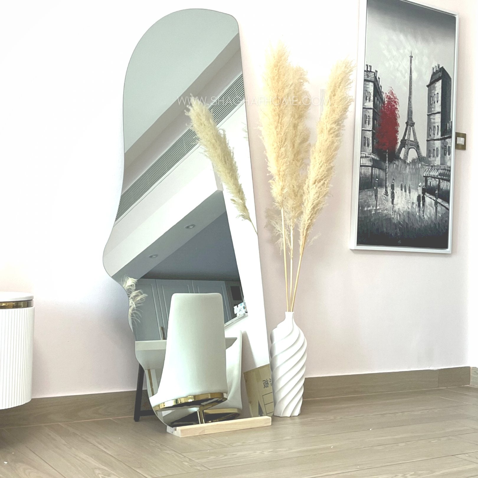 Side Face frameless Floor Mirror (B) - SHAGHAF HOME