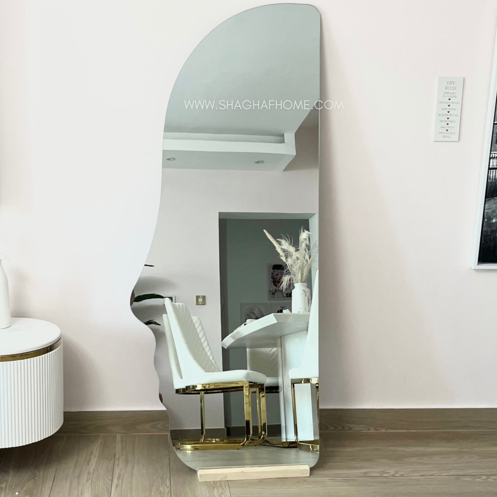 Side Face frameless Floor Mirror (B) - SHAGHAF HOME