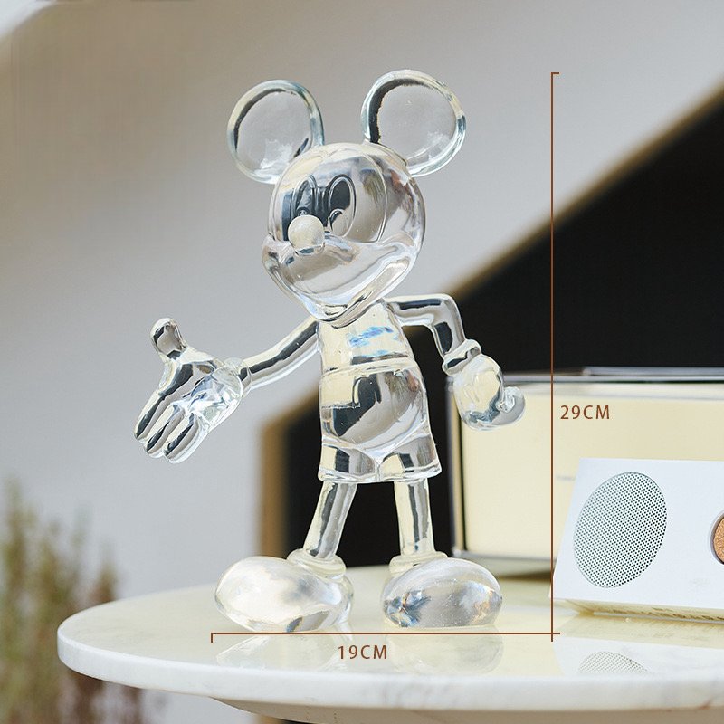 Transparent Mickey Mouse statue - SHAGHAF HOME