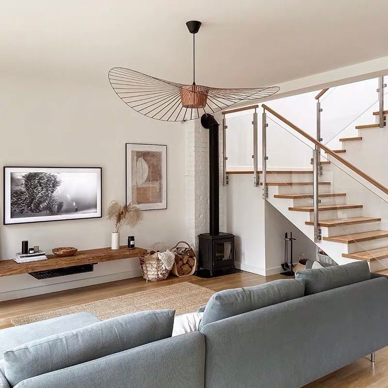 Vartue umbrella shape modern black ceiling light - SHAGHAF HOME