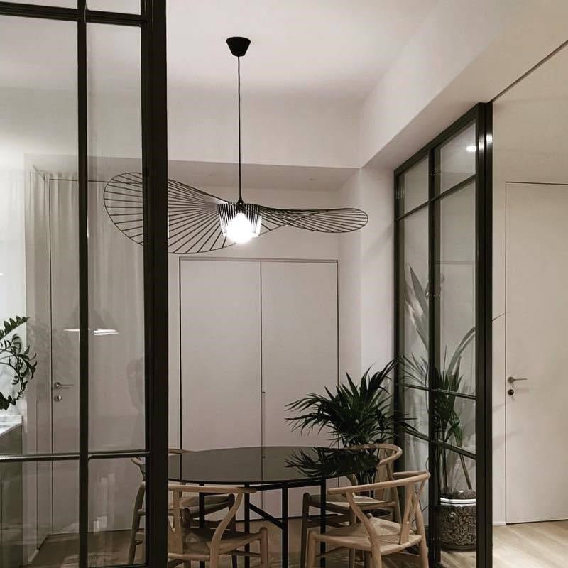 Vartue umbrella shape modern black ceiling light - SHAGHAF HOME