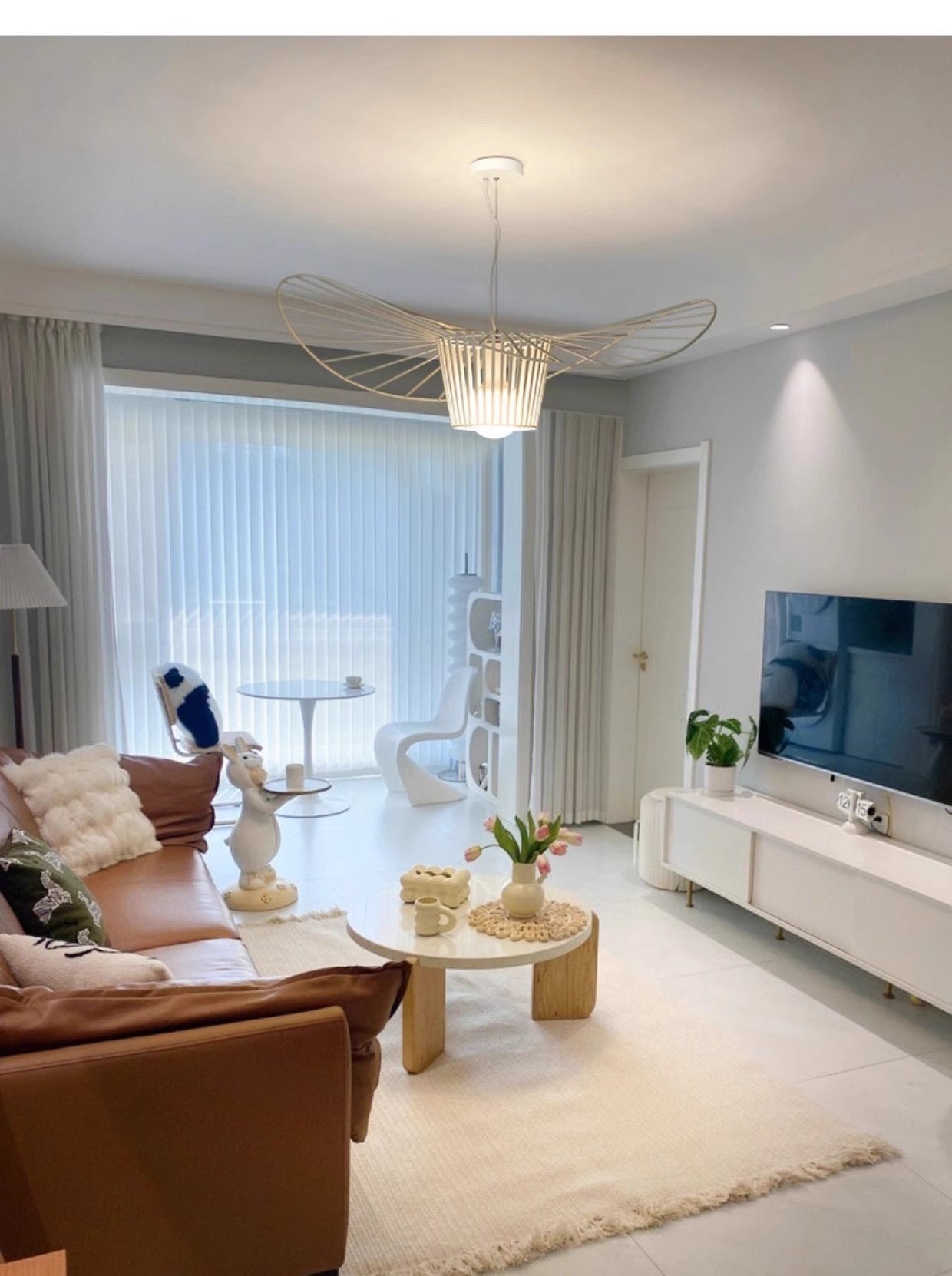 Vartue umbrella shape modern WHITE ceiling light - SHAGHAF HOME
