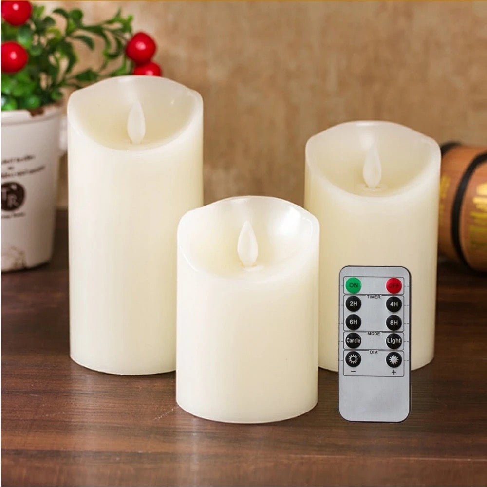 Wax artificial battery candles - SHAGHAF HOME