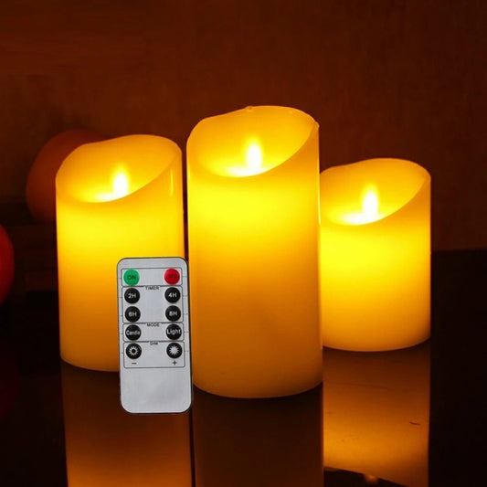 Wax artificial battery candles - SHAGHAF HOME