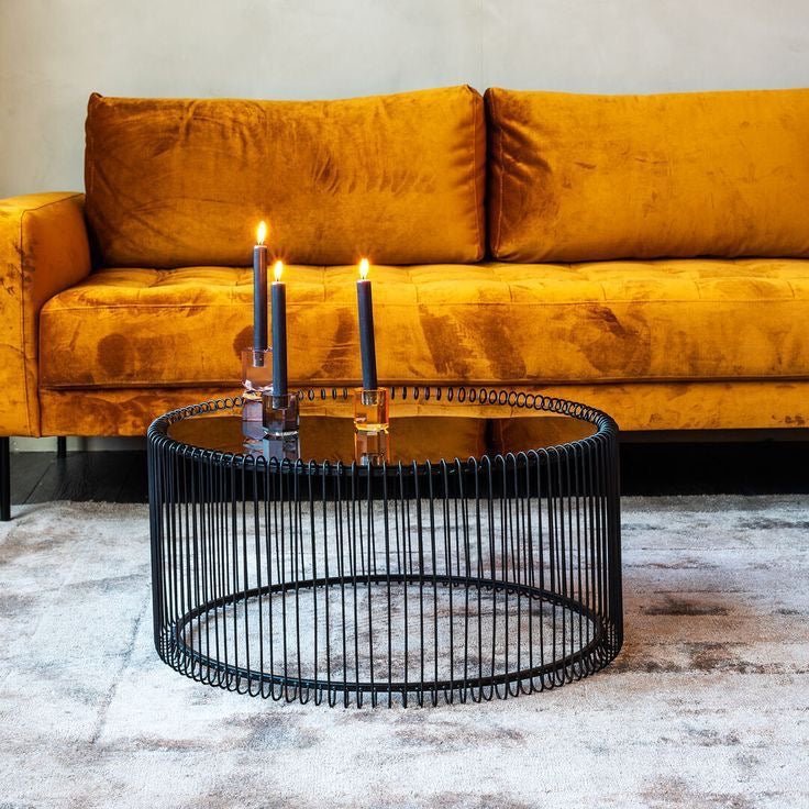 Wire black Coffee table set - SHAGHAF HOME