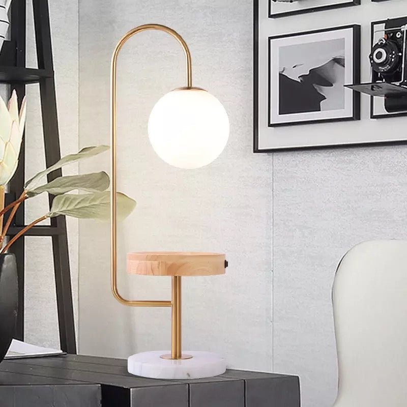 Wireless phone charger table lamp - SHAGHAF HOME