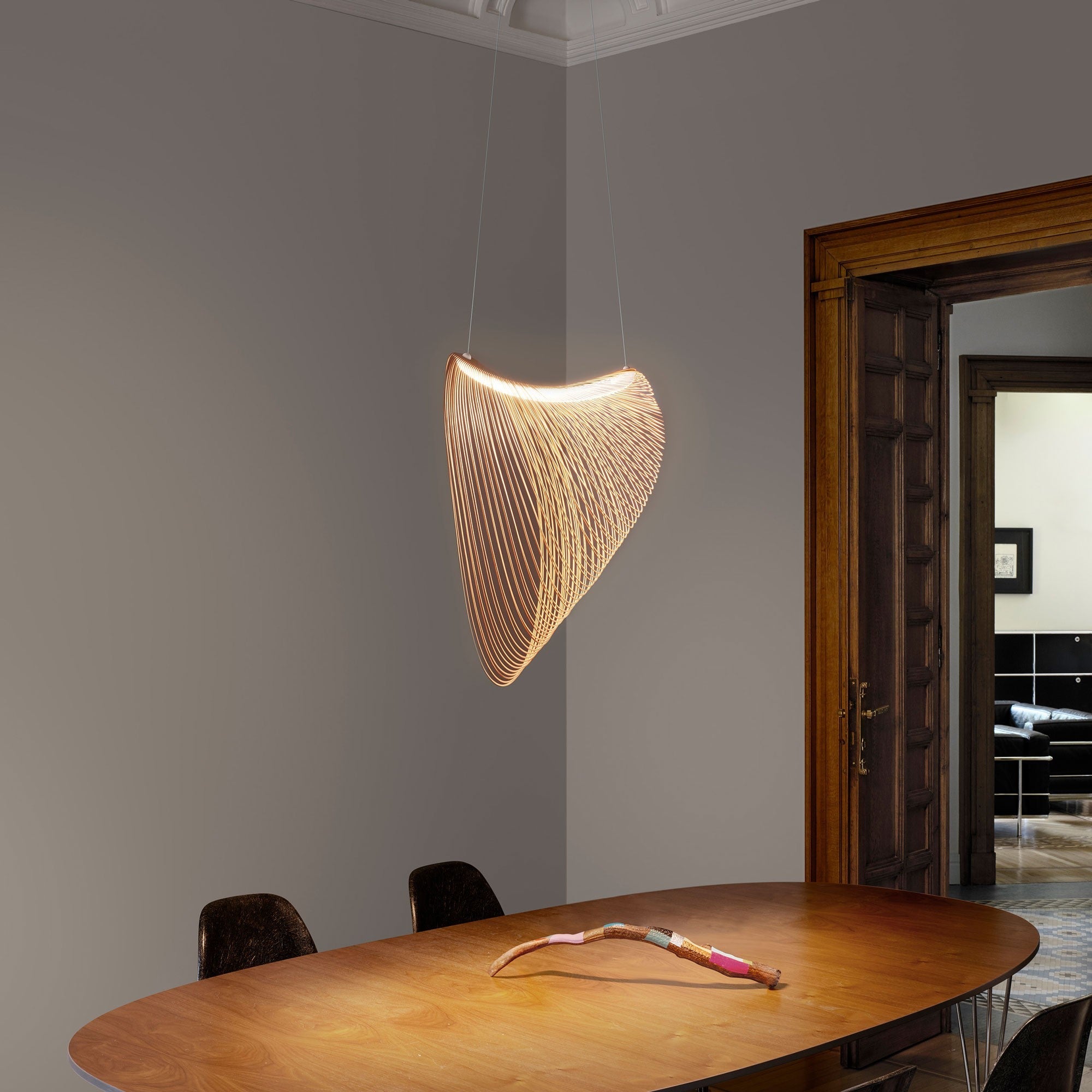 Wood rings modern design chandelier - SHAGHAF HOME