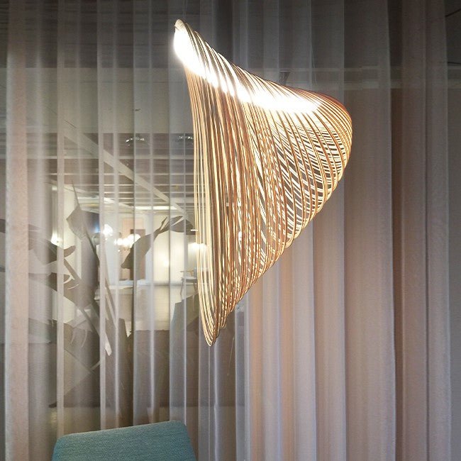 Wood rings modern design chandelier - SHAGHAF HOME