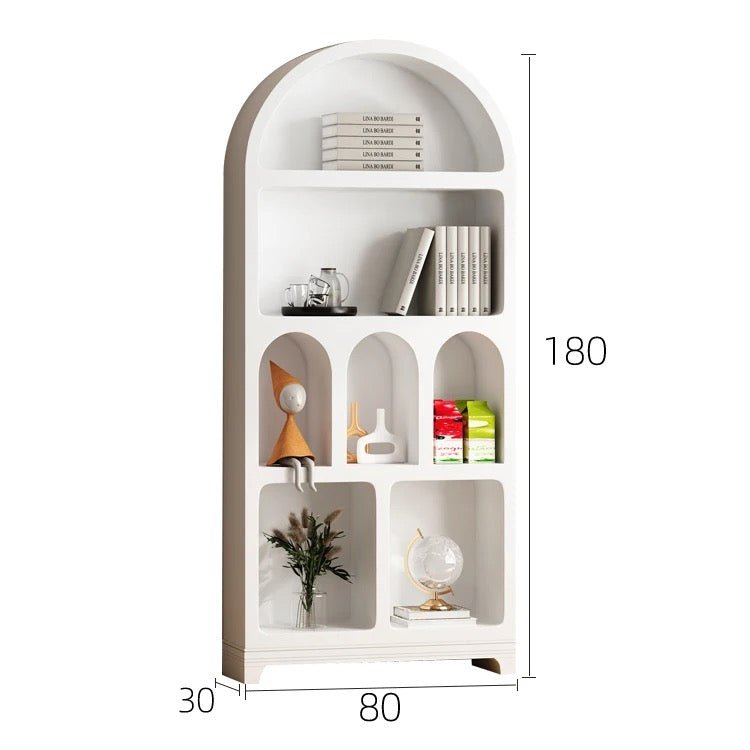 Wooden white Arch display stand - SHAGHAF HOME