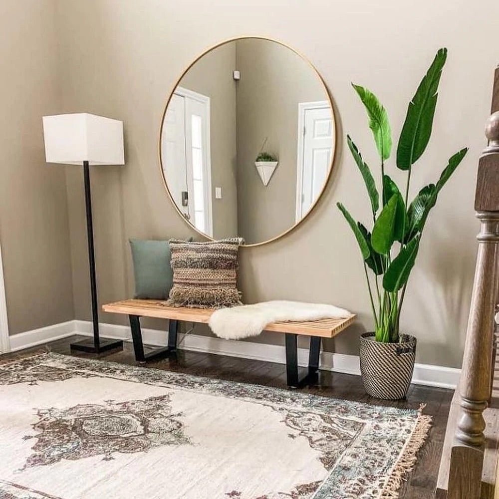 X LARGE Round wall Mirror 120 CM - SHAGHAF HOME