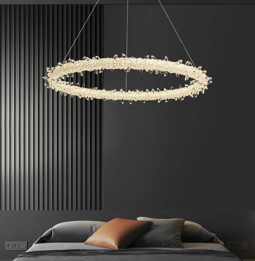XIVARA crystal LED ring ceiling - SHAGHAF HOME