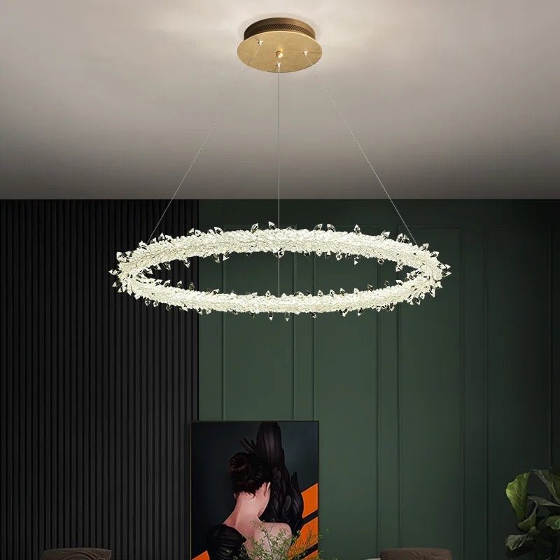 XIVARA crystal LED ring ceiling - SHAGHAF HOME