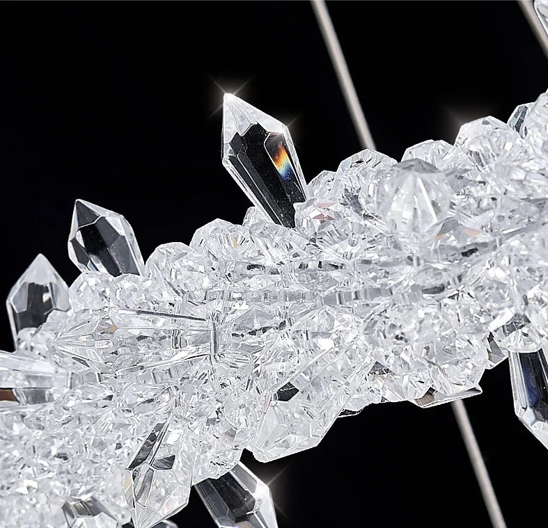 XIVARA crystal LED ring ceiling - SHAGHAF HOME